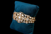 Designer Polki Gold Flower Bracelet: Exquisite Jewelry by Khaitan Jewels