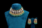 Kundan Choker Set Based On Silver By Khaitan Jewels