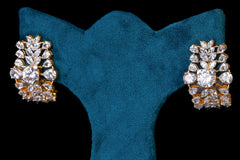 Radiant Silver Diamonds Earrings By Khaitan Jewels