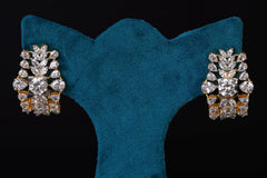 Radiant Silver Diamonds Earrings By Khaitan Jewels
