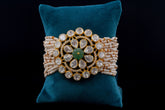 Silver Kundan Pearl Bracelet by Khaitan Jewels