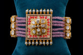Pink Silver Blossom Bracelet by Khaitan Jewels