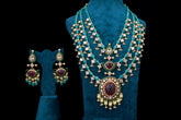 Royal Crimson Silver Necklace by Khaitan Jewels
