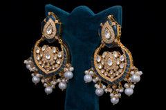 Sapphire & Pearl Harmony Earrings by Khaitan Jewels