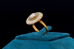 Radiant Mina Kundan Ring By Khaitan Jewels