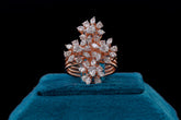Sparkling Diamond Silver Ring By Khaitan Jewels