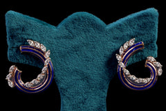 Diamond Sky Elegance Silver Earrings by Khaitan Jewels