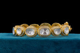 Radiant White Stone Silver Bracelet by Khaitan Jewels