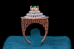 Emerald Elegance Ring By Khaitan Jewels