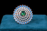 Emerald Elegance Ring By Khaitan Jewels
