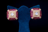 Contemporary Square Silver Earrings By Khaitan Jewels