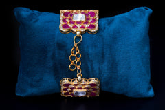 Regal Ruby and Polki Bracelet By Khaitan Jewels