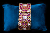 Regal Ruby and Polki Bracelet By Khaitan Jewels
