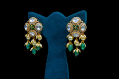 Panna Polki Luxe Necklace Set By Khaitan Jewels