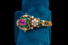 Meenakari Polki Bracelet By Khaitan Jewels