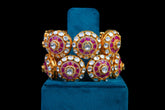 Royal Ruby Polki Bangle Bracelet by Khaitan Jewels