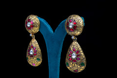 Vintage Kundan Coin Necklace Set By Khaitan Jewels