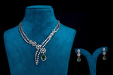 Evergreen Glow Diamond Necklace Set By Khaitan Jewels