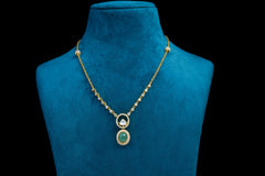 Emerald Radiance Pendant Set By Khaitan Jewels