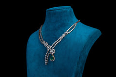 Evergreen Glow Diamond Necklace Set By Khaitan Jewels