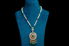 Panna Ruby Radiance Necklace Set By Khaitan Jewels