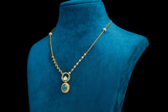 Emerald Radiance Pendant Set By Khaitan Jewels