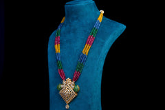 Mor Pankh Ratna Polki Necklace Set By Khaitan Jewels