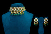 Panna Polki Luxe Necklace Set By Khaitan Jewels