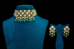Panna Polki Luxe Necklace Set By Khaitan Jewels