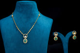 Emerald Radiance Pendant Set By Khaitan Jewels