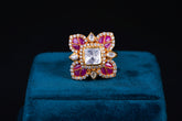 Petal Whisper Polki Ring By Khaitan Jewels