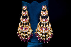 Grand Polki Chandbali Danglers By Khaitan Jewels