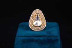 Tranquil Shine Polki Ring By Khaitan Jewels