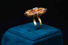 Golden Veil Ring By Khaitan Jewels