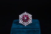 Floral Ember Ring By Khaitan Jewels
