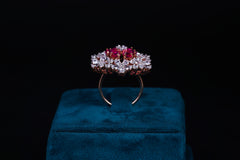 Floral Ember Ring By Khaitan Jewels