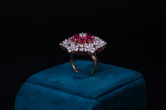 Floral Ember Ring By Khaitan Jewels