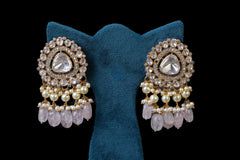 Pink Choker Necklace Set: Elegant Jewelry by Khaitan Jewels