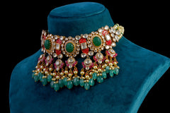 Majestic Kundan Silver Necklace by Khaitan Jewels