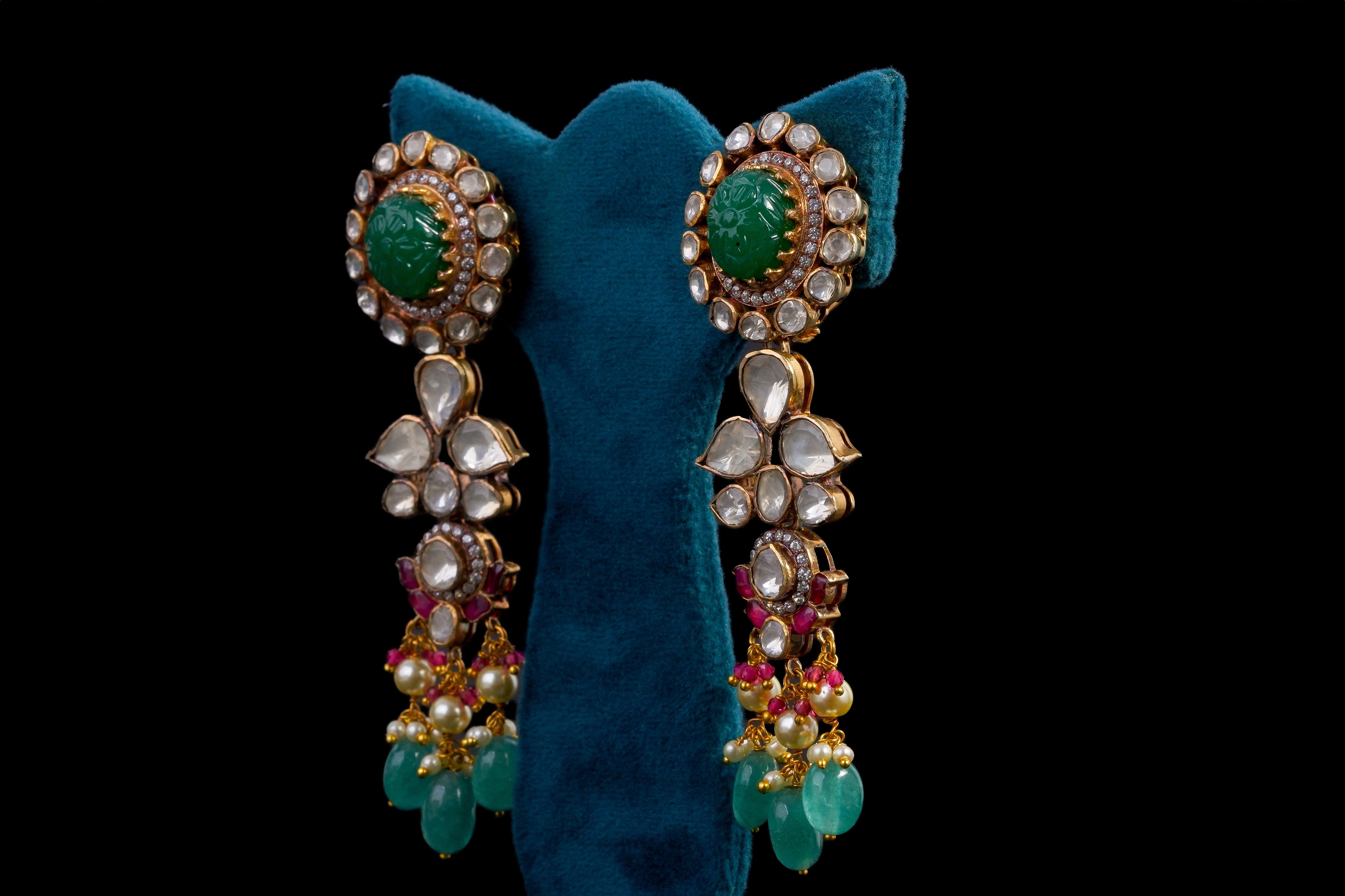 Majestic Kundan Silver Necklace by Khaitan Jewels