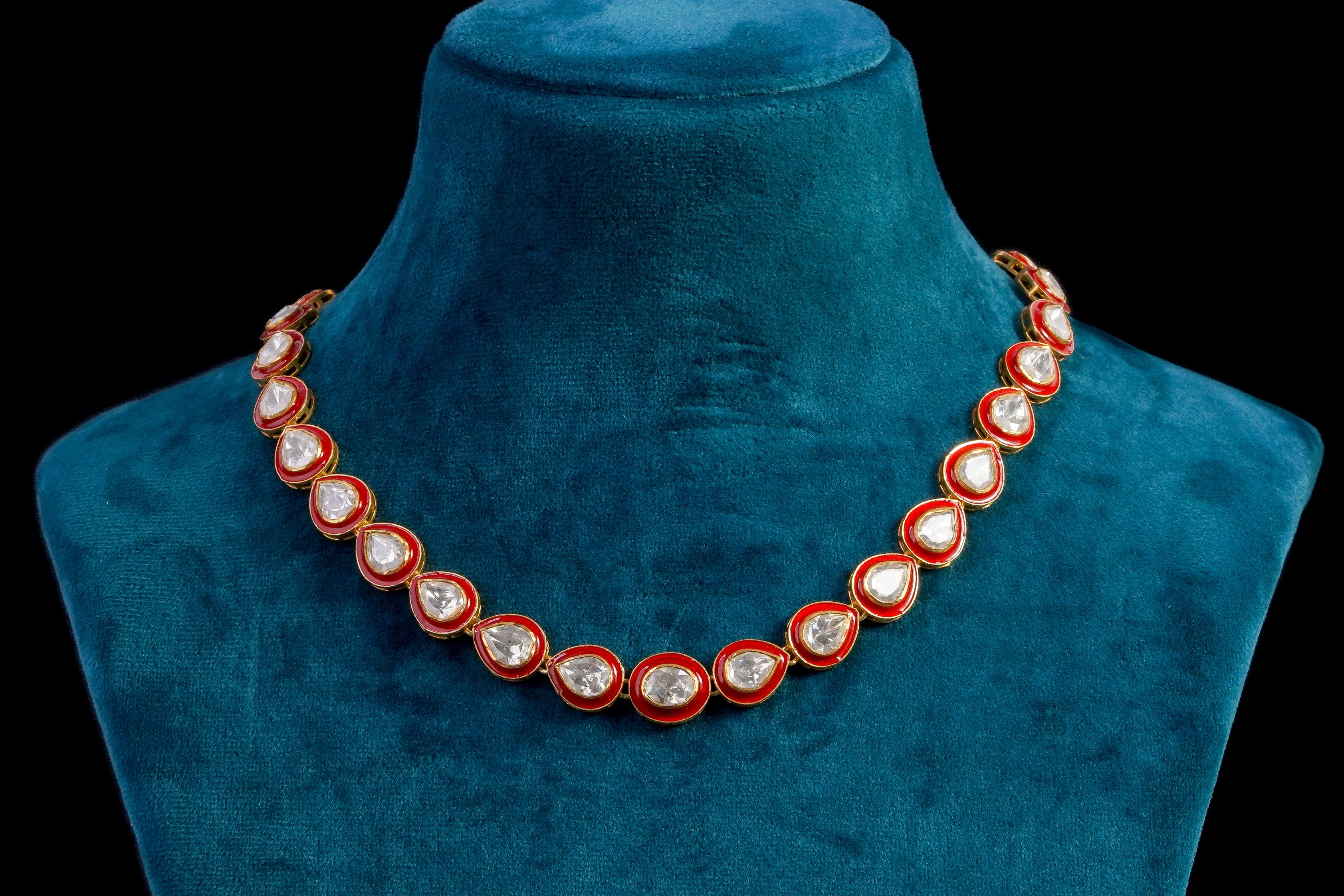 RadiantBeam kundan silver necklace by Khaitan Jewels