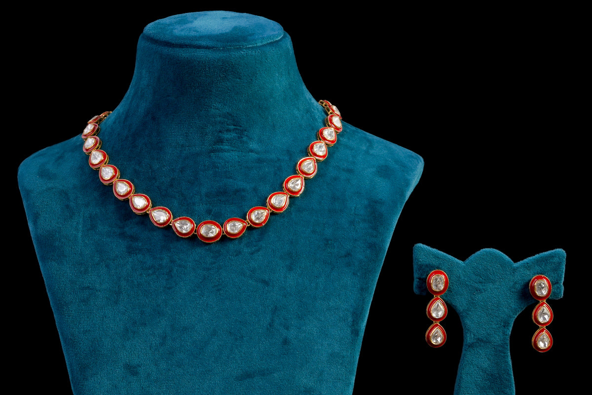 RadiantBeam kundan silver necklace by Khaitan Jewels