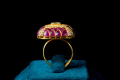 Timeless Ruby Square Ring: Exquisite Jewelry By Khaitan Jewels