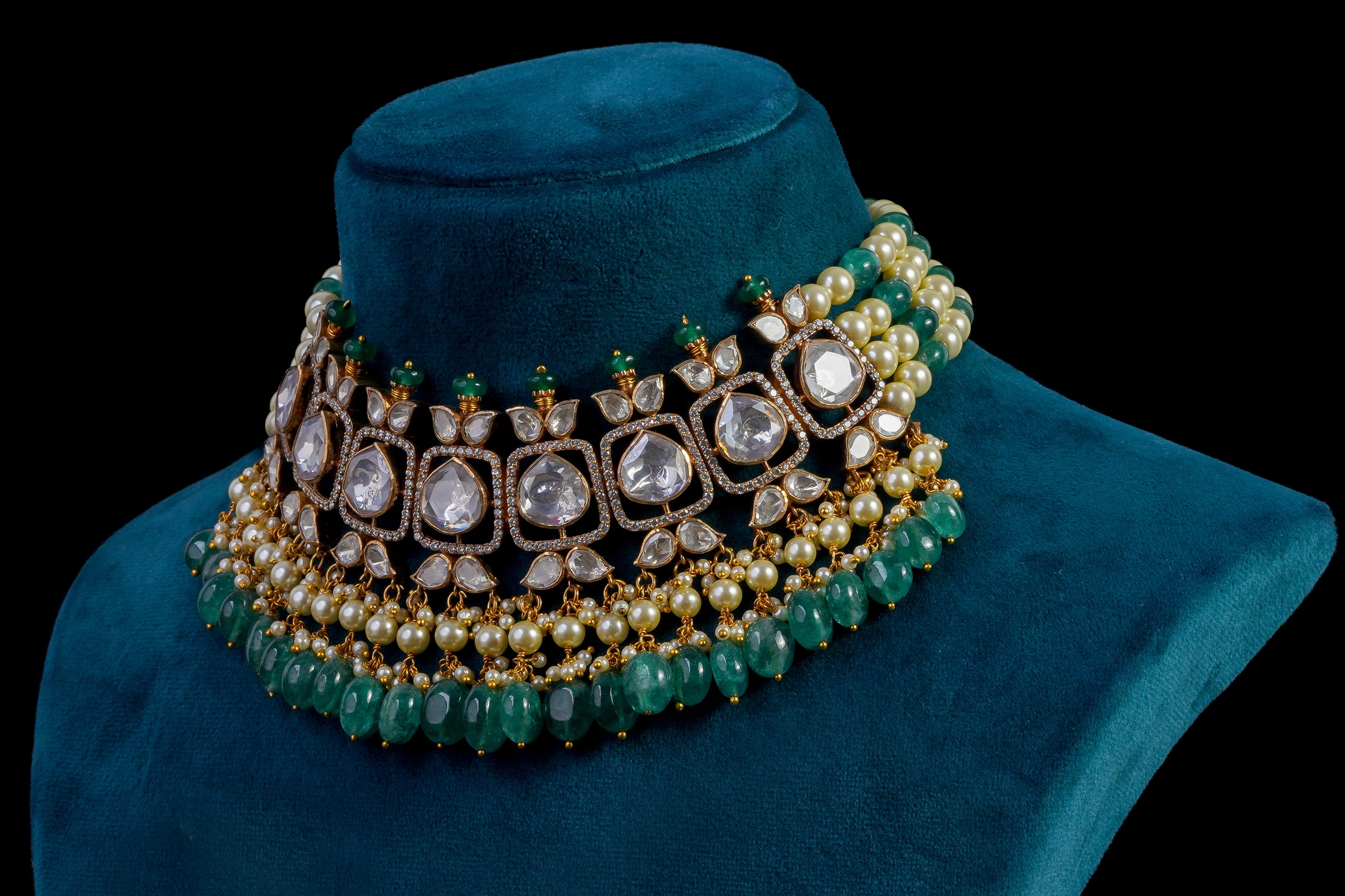 Kundan Choker Set Based On Silver By Khaitan Jewels