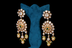 KUNDAN EARRING BASED ON SILVER BY KHAITAN JEWELS