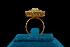 Greenstone Sterling Ring By Khaitan Jewels