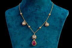 Delicate Kundan Necklace By Khaitan Jewels