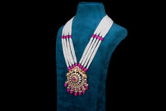 Royal silver kundan heritage necklace by Khaitan Jewels
