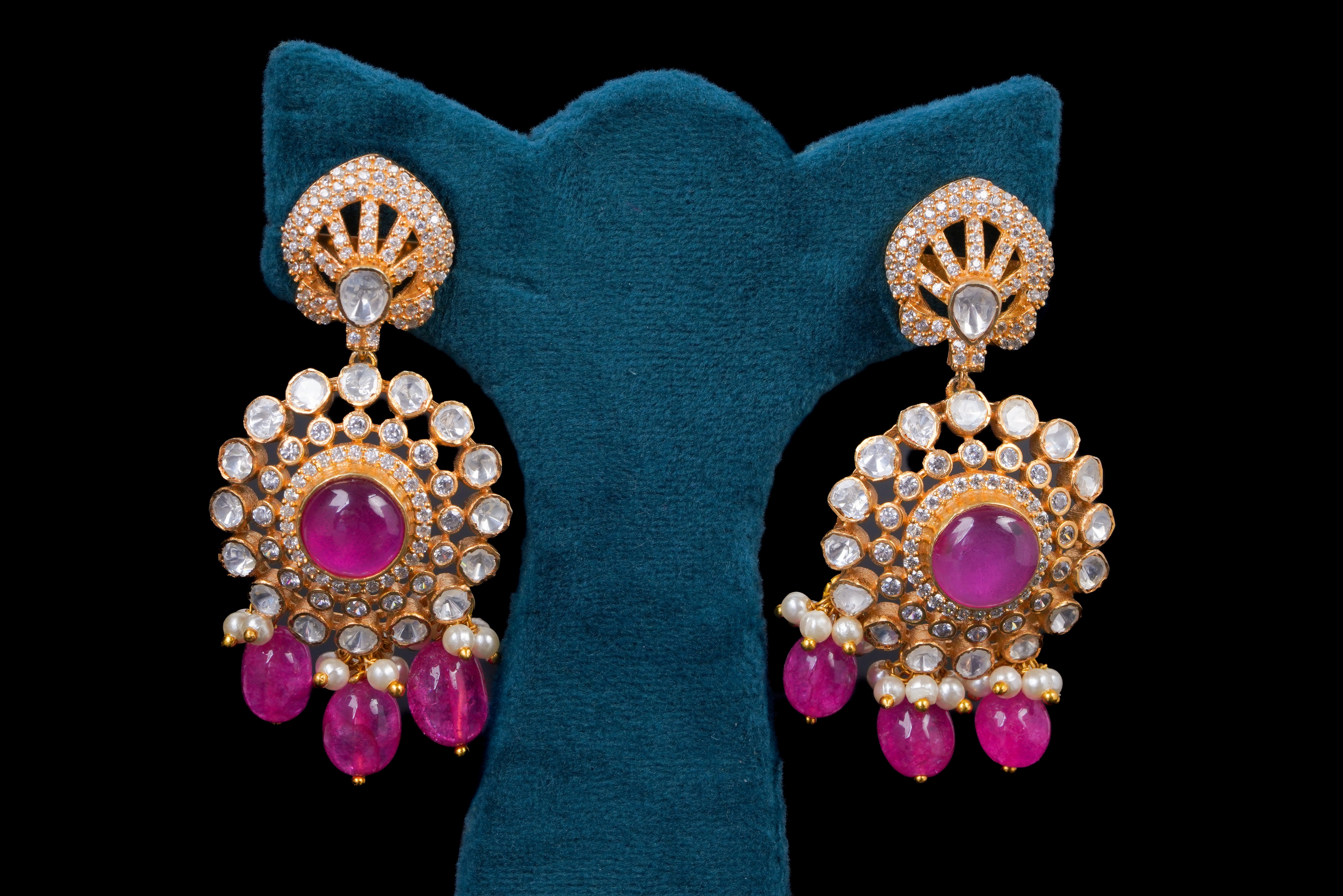 Royal silver kundan heritage necklace by Khaitan Jewels