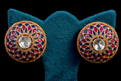 Silver Rose Sky Earrings by Khaitan Jewels